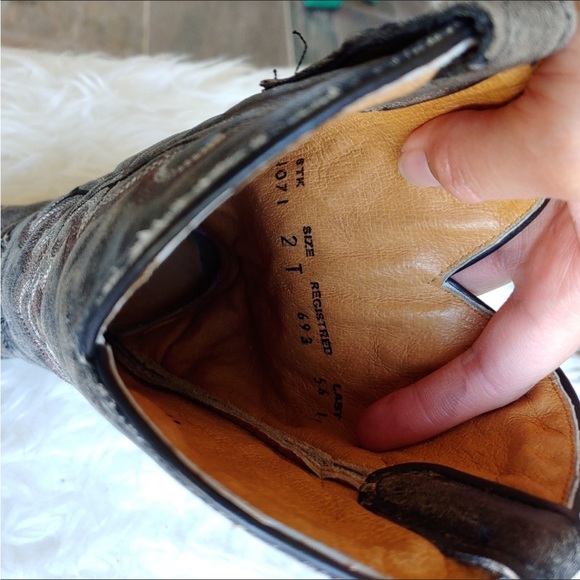 Corral Teens Distressed Cowboy Boots - Picture 8 of 8